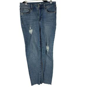 MaxStudio Indigo Womens High Rise Skinny Jeans Size 8